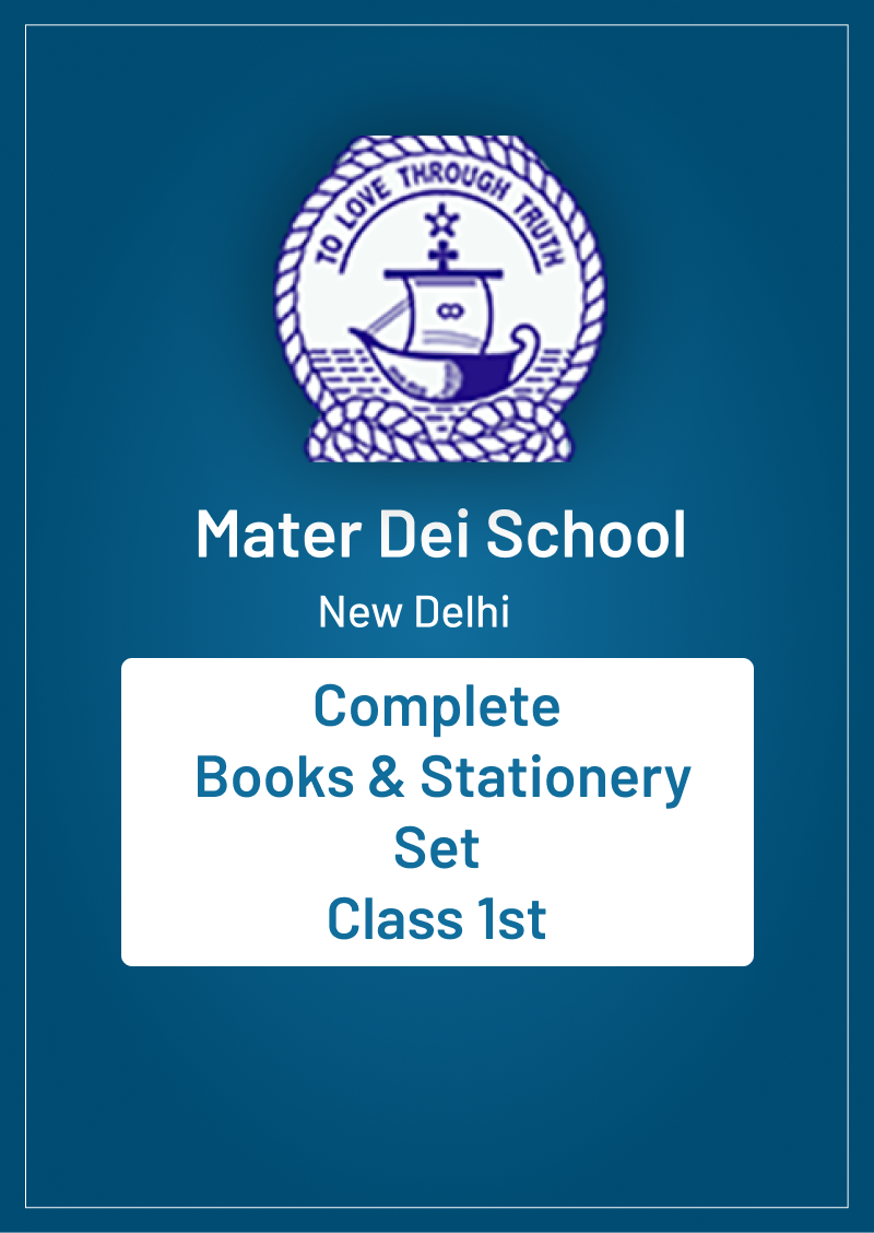 All Optional Mater Dei School | New Delhi | Complete Books & Stationery Set | Class 1 | 2025 | (Copy)