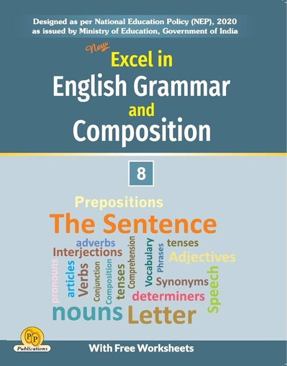 New Excel in English Grammar & Composition-8 (With Free Worksheets)