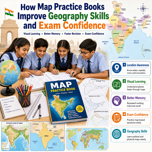How Map Practice Books Improve Geography Skills and Exam Confidence