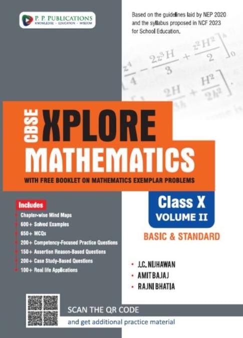 CBSE Xplore Mathematics (With Free Booklet on Mathematics Exemplar Problems)-10 (Vol-I & II)