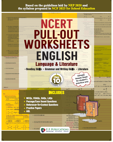 NCERT PULL-OUT WORKSHEETS ENGLISH (Language & Literature)-10 (2026)