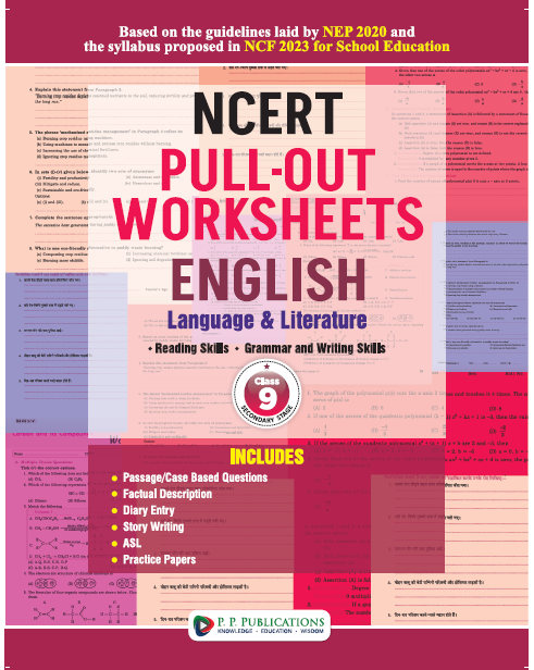 NCERT PULL-OUT WORKSHEETS ENGLISH (Language & literature)-9 (2026)