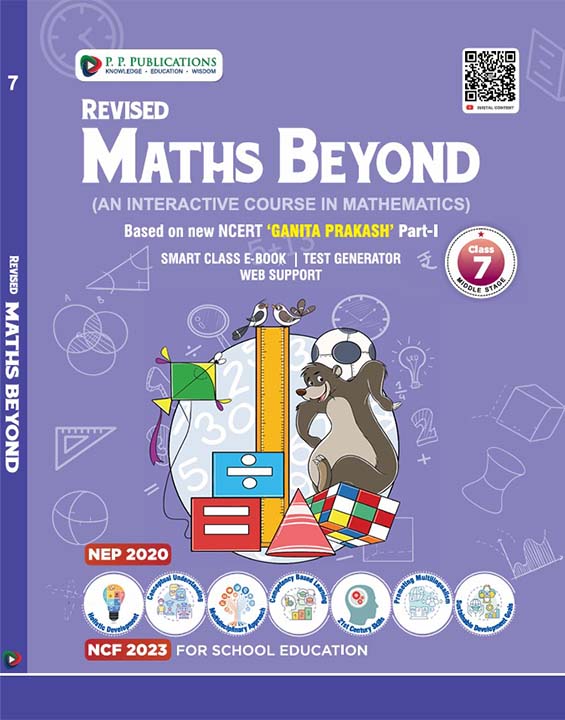 Revised Maths Beyond (With Free Worksheets & Olympiad Booklet)-7 (Part - 1)