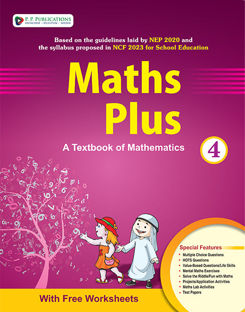 Maths Plus (With Free Worksheets)-4 – P.P. Books Private Limited
