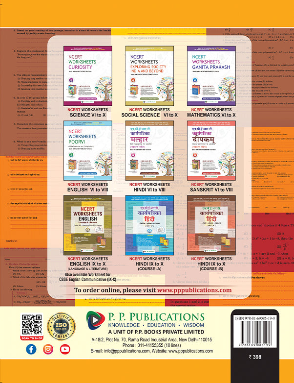 NCERT Pull-Out Worksheets Exploration Science Class 9