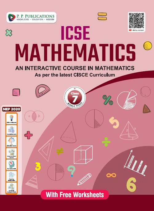 ICSE Mathematics VII (with free worksheets)