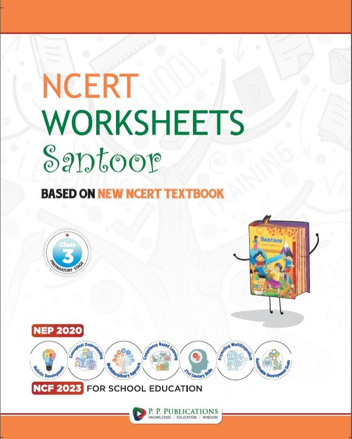 NCERT SANTOOR ENGLISH WITH WORKSHEETS CLASS-3 (WITH BINDING)