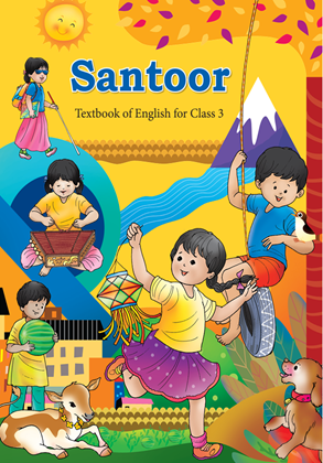 NCERT SANTOOR ENGLISH WITH WORKSHEETS CLASS-3 (WITH BINDING)