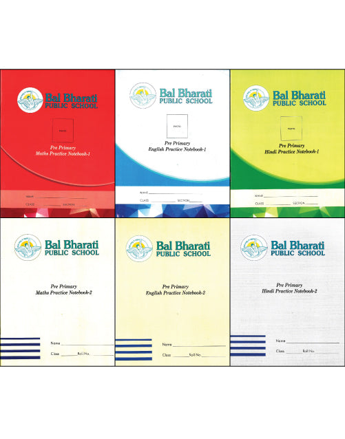 Notebooks for Pre Primary (Set of 6 notebooks)